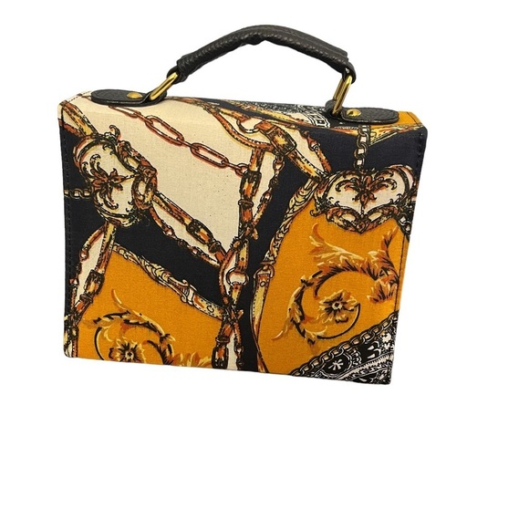 Ankara African Print Multicolored Convertible Crossbody Purse Handbag New - Picture 2 of 8